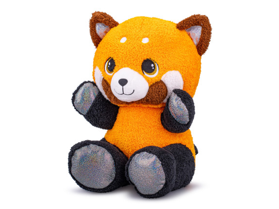 Panda červená plyšová 24 cm sediaca 0 m+