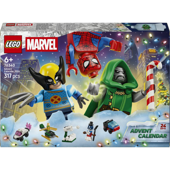 Adventný kalendár Marvel 2026 Lego
