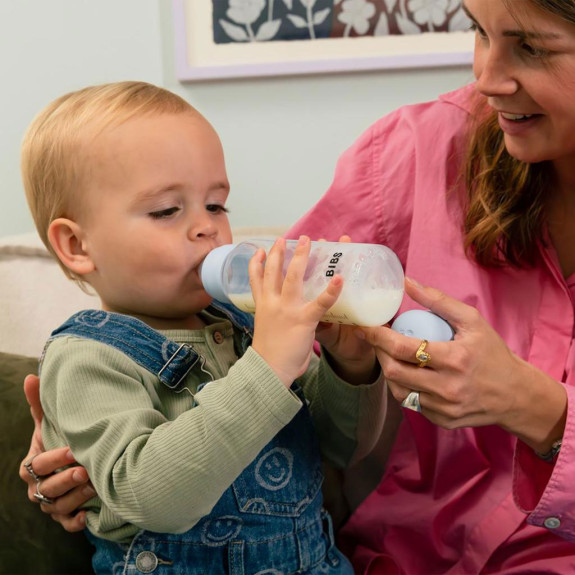 Antikoliková fľaša so silikónovým cumlíkom 270 ml Bibs