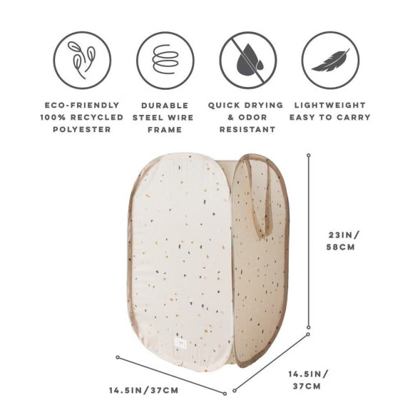 Skladací úložný kôš Recycled Terrazzo Beige 3 SPROUTS