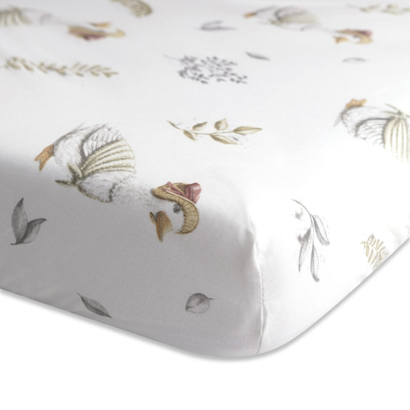 Bavlnená prestieradlo s gumou a potlačou 70 x 140 cm Babymatex