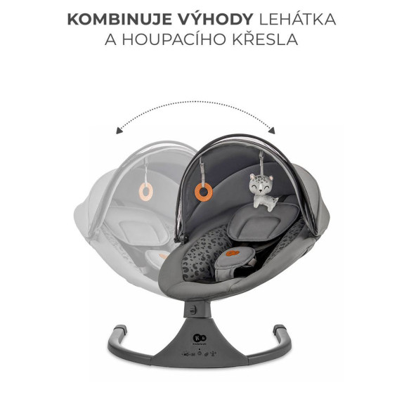 Lehátko hojdacia s melódiou 2 v 1 Lumi, do 9 kg, Premium Kinderkraft