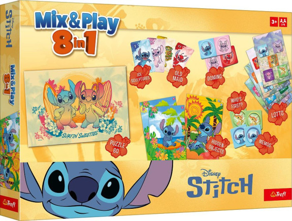 Mix & Play 8v1 Stitch spoločenská hra Trefl