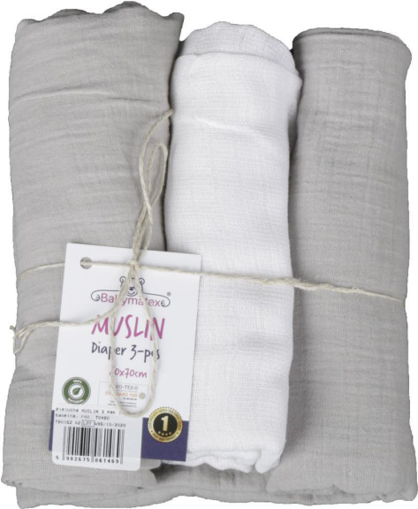 Mušelínové plienky 3 ks 70 x 80 cm BabyMatex