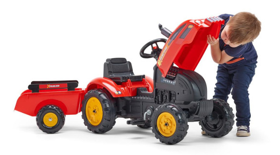 Traktor šliapací Xtractor červený