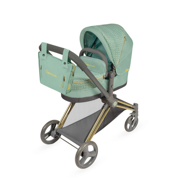 Skladací kočík pre bábiky 3 v 1 s taškou Capriccio 73 cm DeCuevas