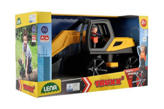 Auto Truxx 2 bager plast 33 cm s figúrkou