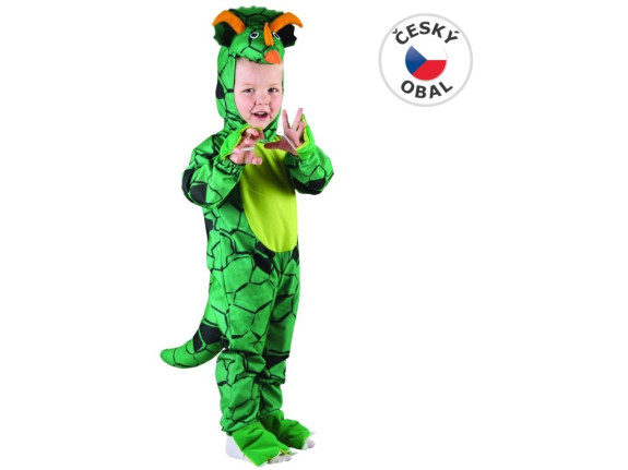 Šaty na karneval Triceratops, 80 - 92 cm