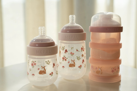 Dojčenské fľaše 165 ml + 240 ml + 2 cumlíky Little Dutch