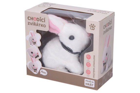 Králik chodiaci s efektmi 16 cm
