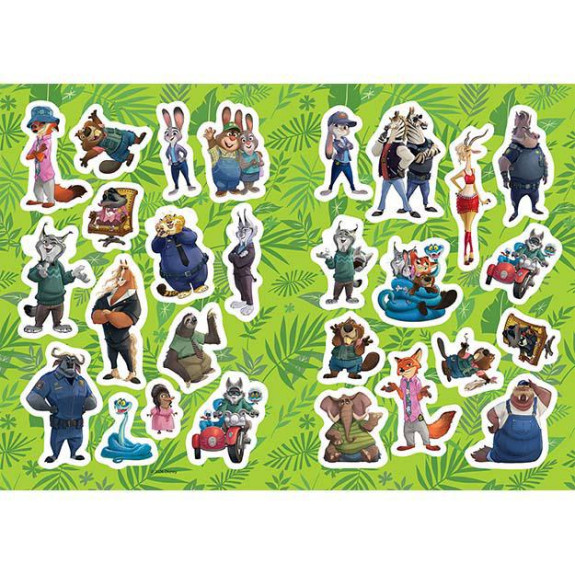 Maľovanky A4 so samolepkami Zootropolis
