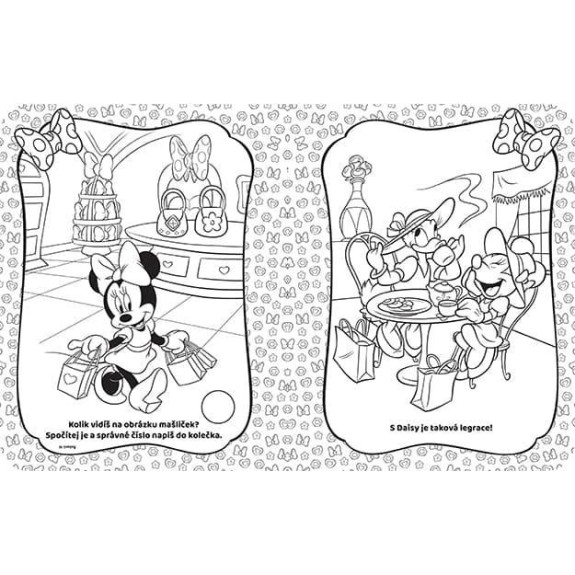 100 samolepiek s omaľovánkami Minnie