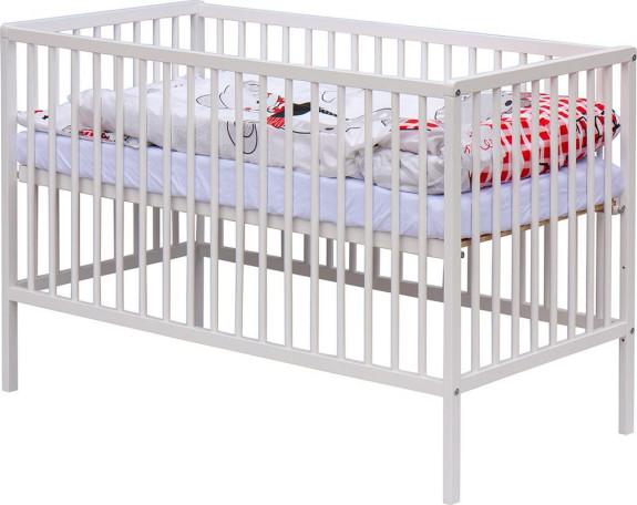 Detská postieľka s kompletnou výbavou Scarlett 120 x 60 cm - Bandy