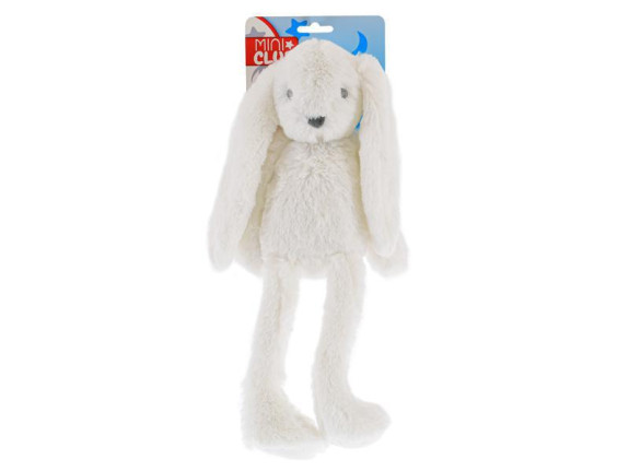 Mini Club zajačik plyšový biely 30 cm dlhé nohy