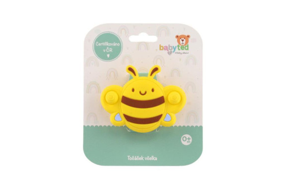 Točiak včielka babyted silikón/plast 9 x 7 cm