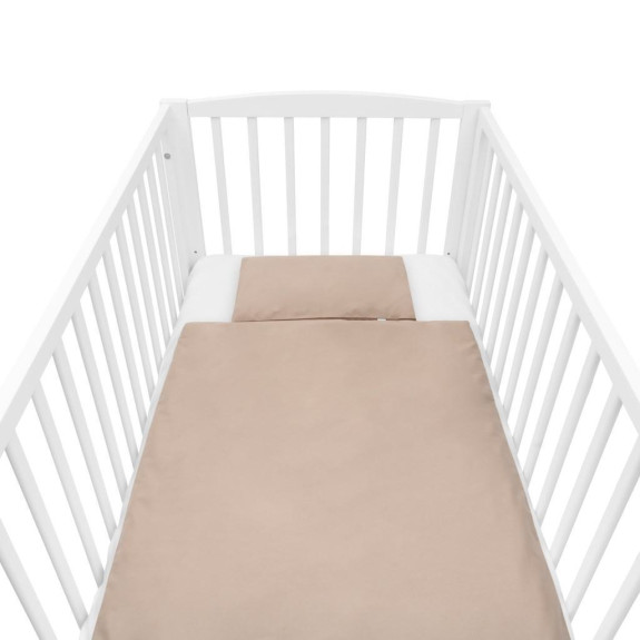 Bavlnený set do postieľky s výplňou 90 x 120 cm cappuccino New Baby
