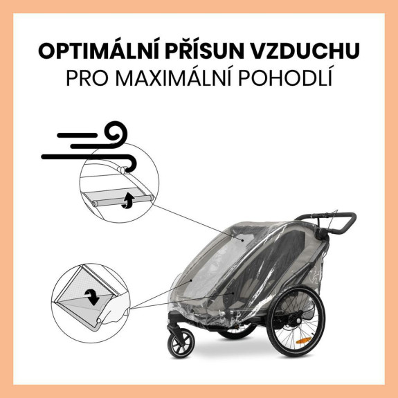 Pláštenka na cyklovozík Bike N Walk Duo Hauck