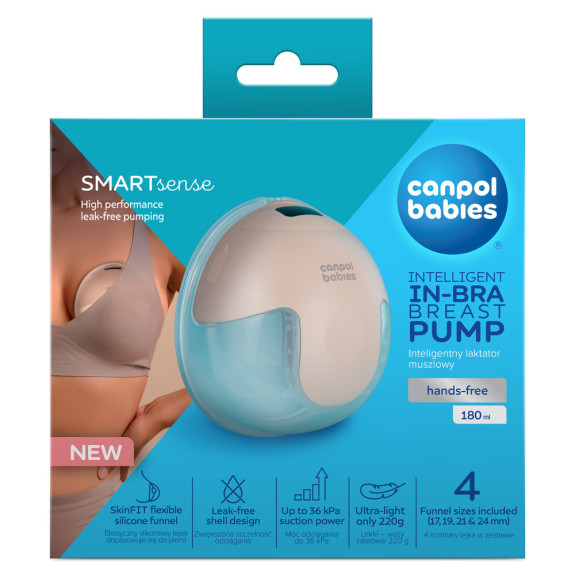 Elektrická odsávačka materského mlieka do podprsenky SmartSense Canpol babies