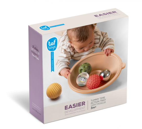 Misa s loptičkami pre hru na brušku Taf Toys