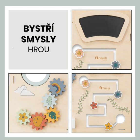 Aktivity centrum Play board na drevené stoličky Alpha+/Beta+/Arketa Hauck