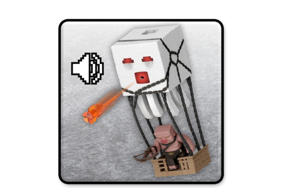 Minecraft movie akčná figúrka blast attack ghast 25 cm