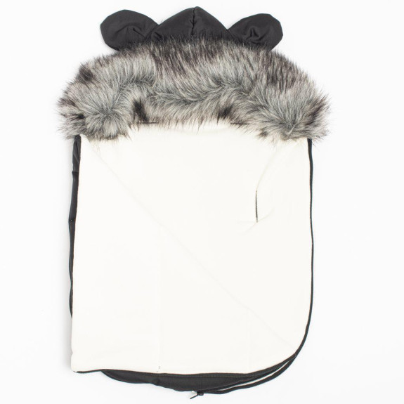 Zimný fusak New Baby Lux Fleece graphite