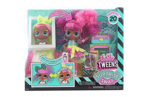 L.O.L. Surprise! Swap Tweens bábika a mini Tweens česacia hlava - Cora