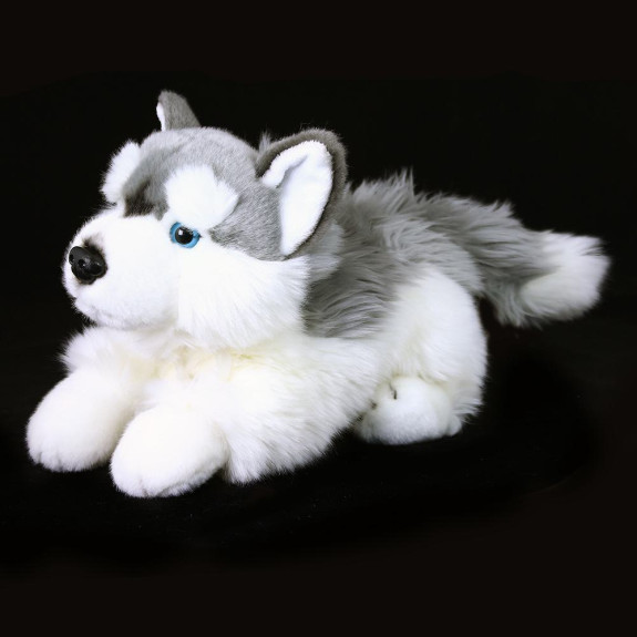 Plyšový pes husky ležiaci 30 cm Eco-Friendly Rappa