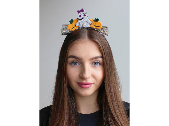 Čelenka do vlasov Halloween / čarodejnica čierna