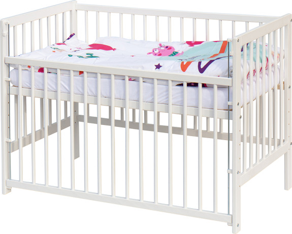 Detská postieľka s kompletnou výbavou 120 x 60 cm Moly Scarlett