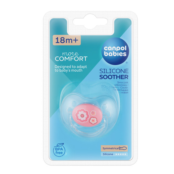 Cumlík 18 m+ silikónový symetrický Newborn Baby Canpol babies