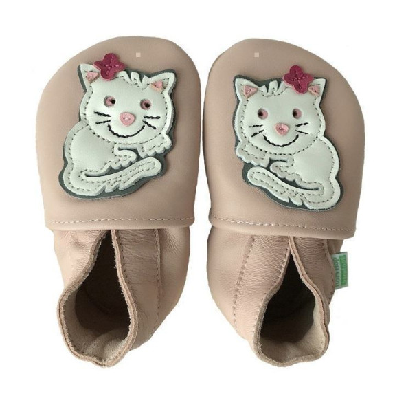 Kožené capáčky Barefoot Veľ. M (6-12 mes.) Hopi Hop