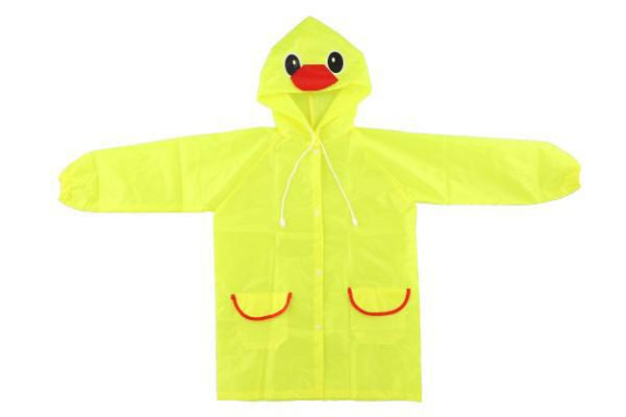 Pláštenka detská kačička veľkosť 110-120 cm žltá