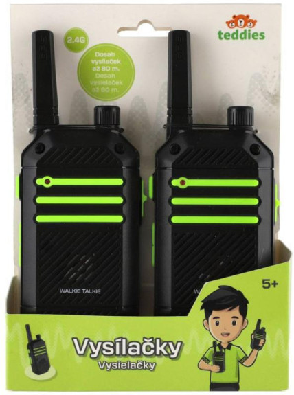 Vysielačky 2 ks walkie-talkie 2,4 GHz dosah 80 metrov