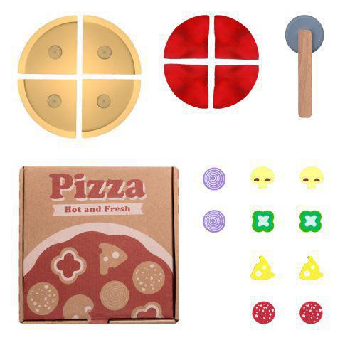 Drevená pizza v krabičke Zopa