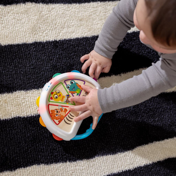 Hračka hudobná tamburína Tap & Shake ™ Magic Touch ™ Hape 6 m + Baby Einstein