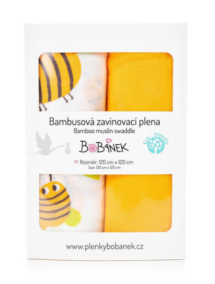 Bambusové zavinovacie plienky Duo Pack Bobánok