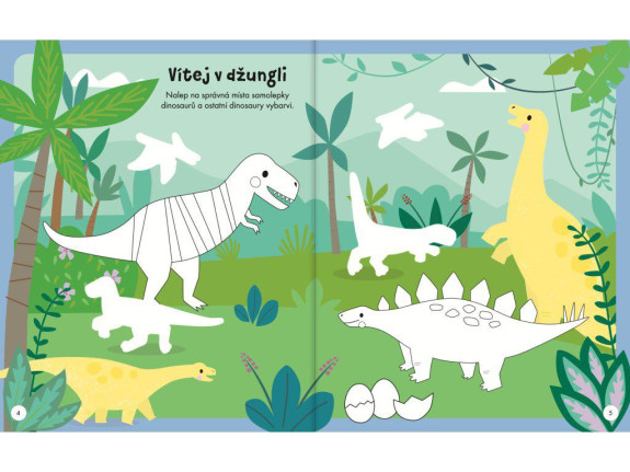 Moji báječní dinosaury Kniha samolepkových aktivít