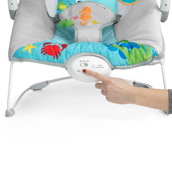 Lehátko hudobné vibračné so svetlami Kick to It Neptune do 9 kg Baby Einstein