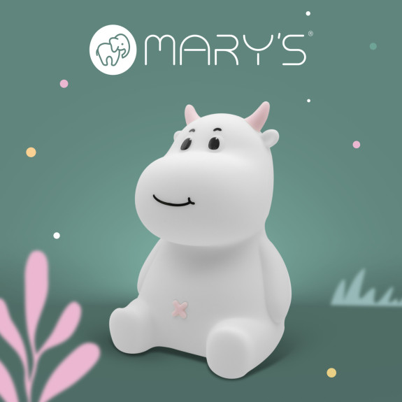 LED silikónová nočná lampička Rgb - kravička Mary's