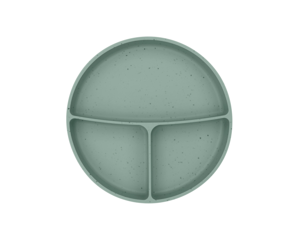 Tanier delený s prísavkou Platinum Silicone KikkaBoo