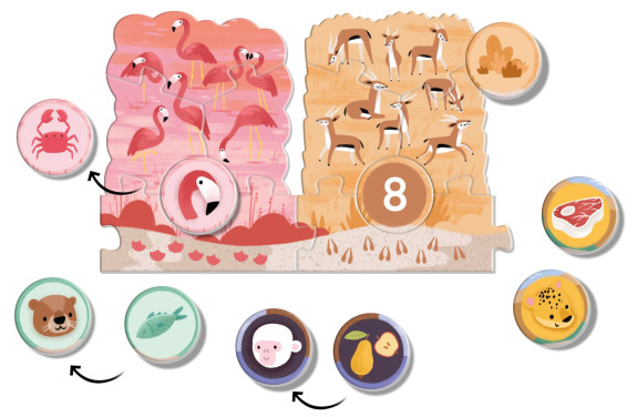 Veľké puzzle loto Výlet do ZOO KukiKuk