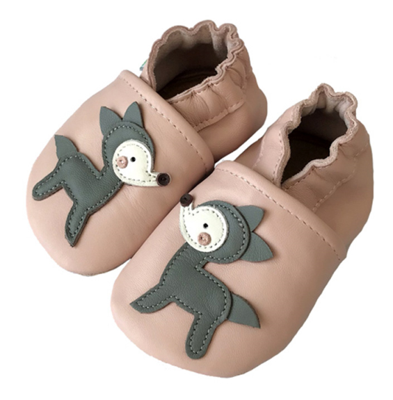 Kožené capáčky Barefoot Veľ. S (0-6 mes.) Hopi Hop