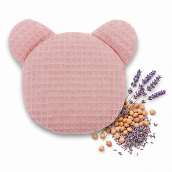 Termofor TEDDY nahrievací vankúšik s čerešňovými kôstkami a levanduľou