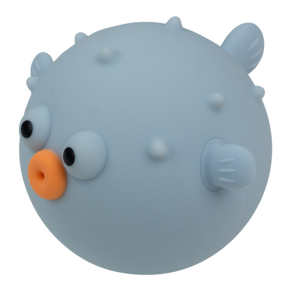 LED silikónová nočná lampička dotyková Rgb Puffer Fish, modrá Mary's
