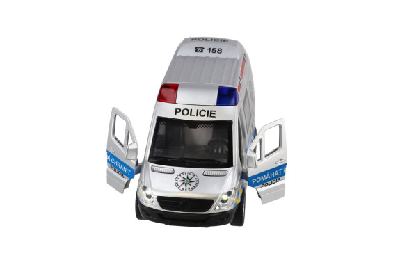 Auto polícia 15 cm so zvukom a svetlom na zotrvačník