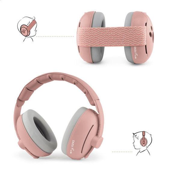 Detské chrániče sluchu 2v1 Earmuffs Zazu