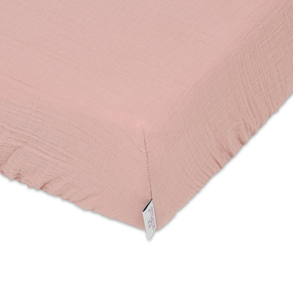 Mušelínové prestieradlo s gumou 60 x 120 cm BabyMatex