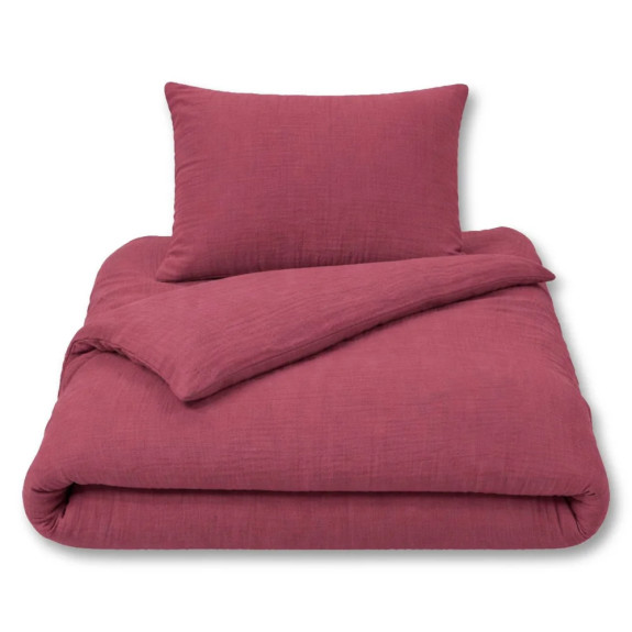 Luxusné detské mušelínové obliečky Ruby red 100 x 135 cm Esito