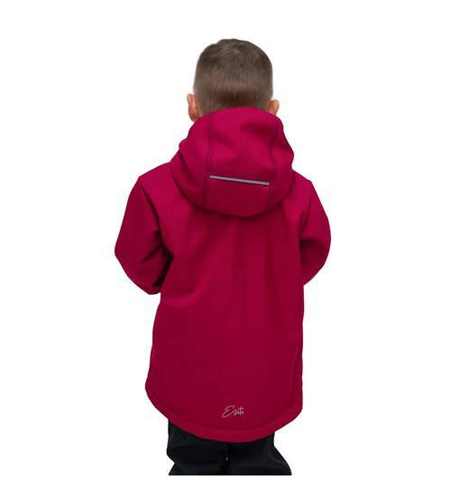 Detská zimná softshellová bunda s baránkom Lamb Red Esito